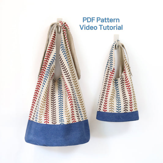 Lovely knot bow bag PDF Sewing Pattern, 2 sizes