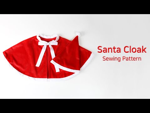 Digital Goods Sewing Patterns,Santa Cloak and Hat PDF Pattern ,christmas costumes