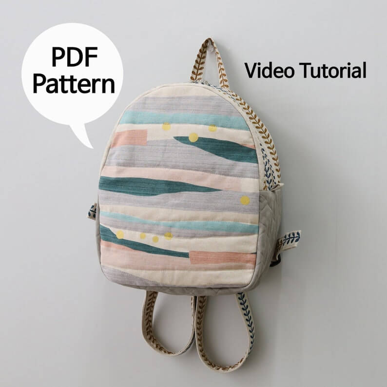 small Backpack pattern,backpack pattern for sewing, backpack pattern ...
