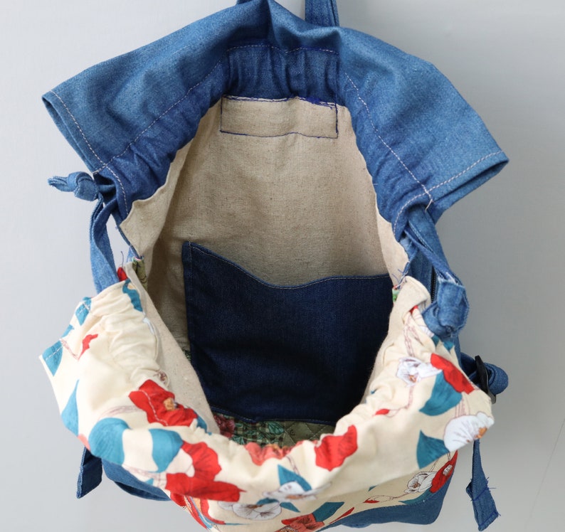 Small Rucksack With Pattern Digital Goods Sewing Patterns,Sewing Pattern Backpack PDF,Small Rucksa