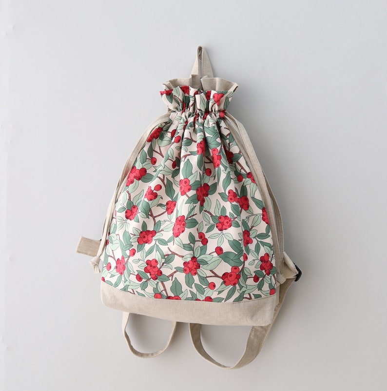 Basic Pleated Rucksack Pattern Digital Goods Sewing Patterns,Sewing Pattern Backpack PDF,Small Rucksa