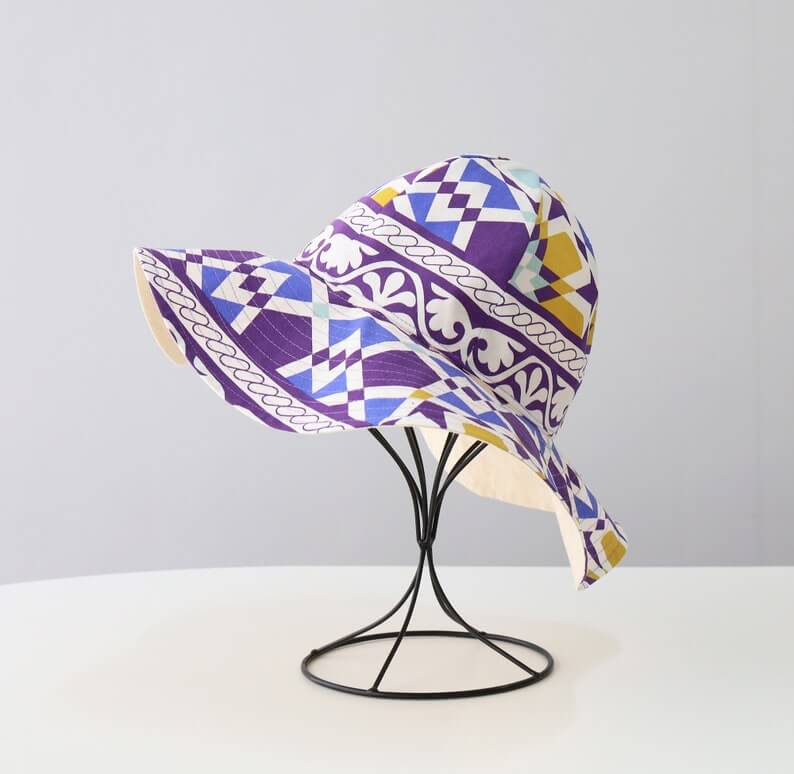 Digital Goods Sewing Patterns,Sun Hat PDF Pattern, Beach Hat Pattern,