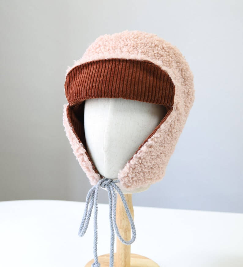 Digital Goods Sewing Patterns,Trapper Hat PDF,from 3 years old up to adult sizes,warm winter hat