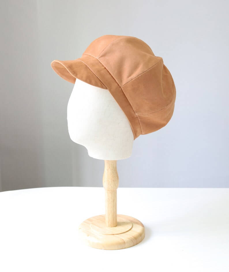 Newsboy Hat PDF Sewing Pattern,7 sizes, 8-panel cap sewing tutorial, N
