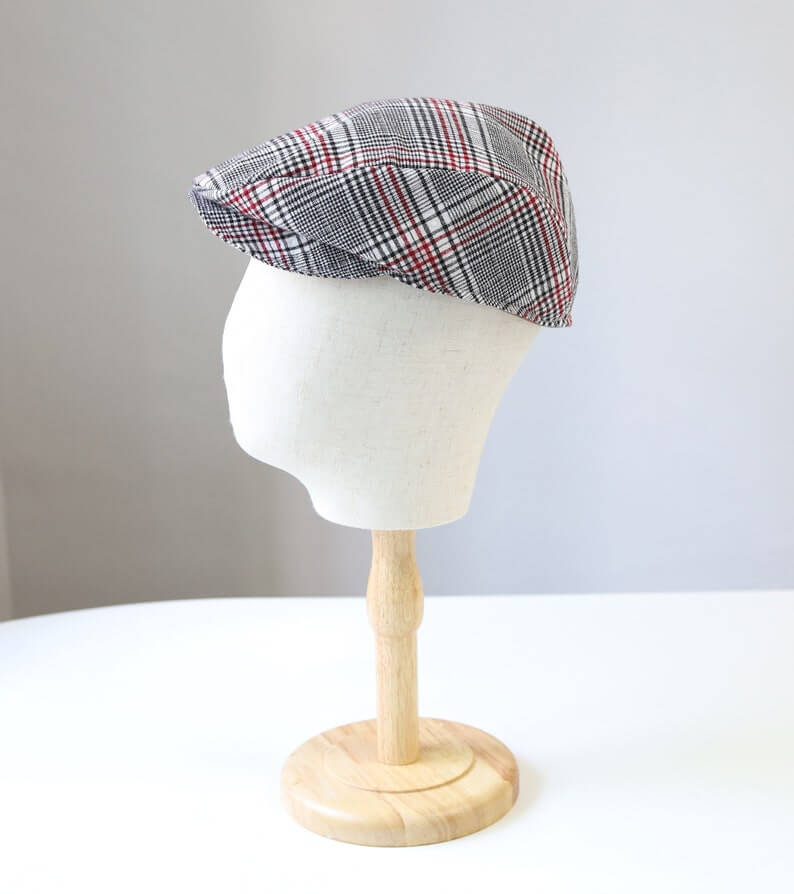 Digital Goods, Sewing Patterns,Flat Cap Pattern, PDF, 7 Sizes, Irish flat cap, Baker Boy Hat