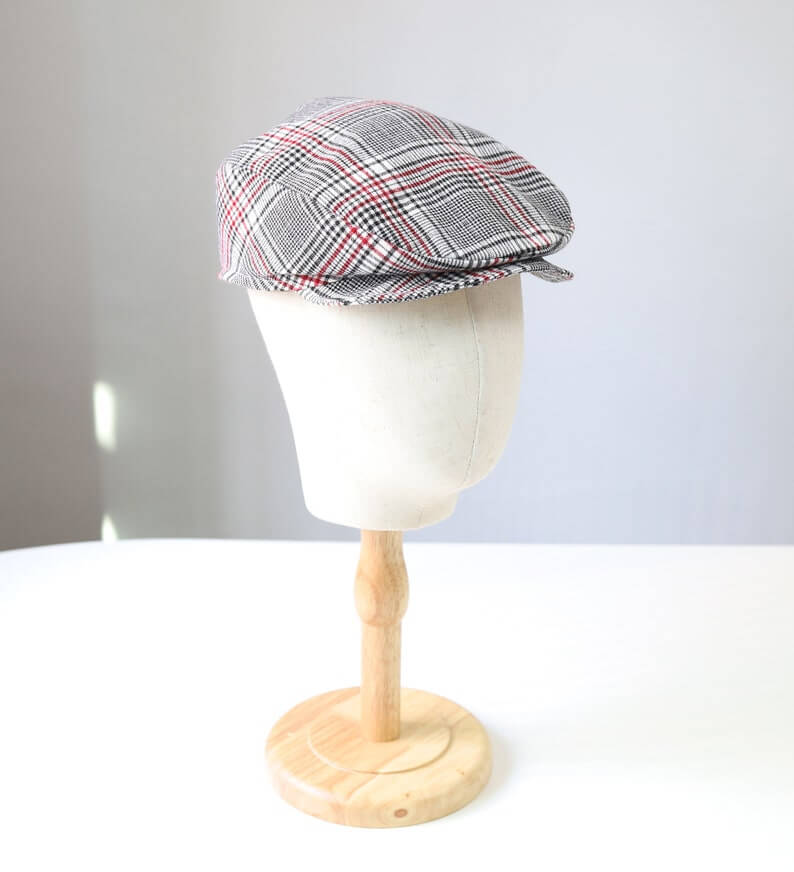 Digital Goods, Sewing Patterns,Flat Cap Pattern, PDF, 7 Sizes, Irish flat cap, Baker Boy Hat